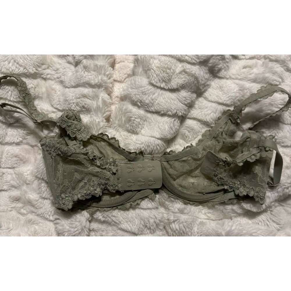 Skims Stretch Lace Underwire Demi Bra Talc - Picture 4 of 4